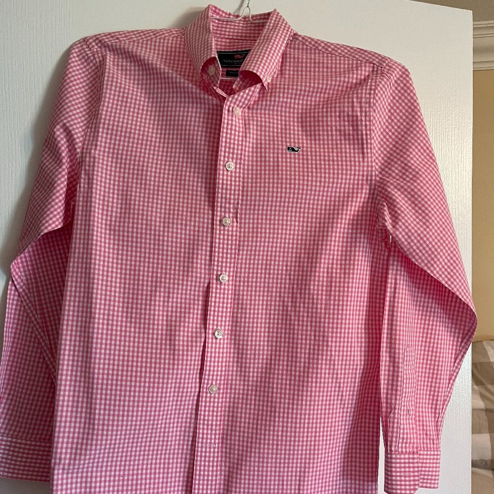 Vineyard Vines Boys Large (16) Long Sleeve Button Down